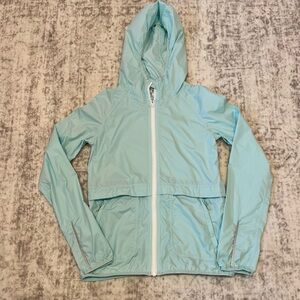 Ivivva by Lululemon Light Aqua Windbreaker Jacket VGUC Girls Size 12